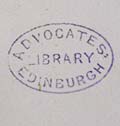 Oval Advocates Library stamp