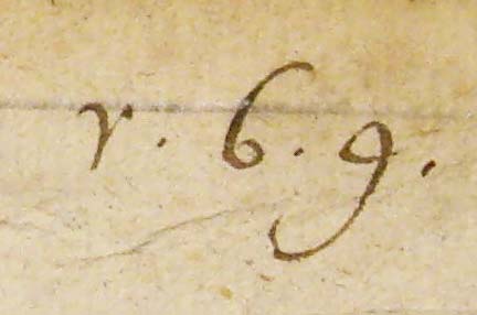 Handwritten shelfmark 'v.b.g.'
