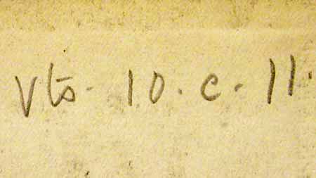 Handwritten shelfmark 'Vts.10.c.11'