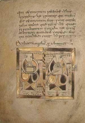 Text and illustration of stylised figures