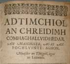 'Adtimchiol an chreidimh'