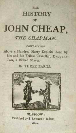Page from chapbook 'The history of John Cheap'