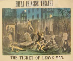 Poster for 'The ticket of leave man'