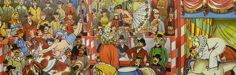 Detail from 1887 circus pop-up book