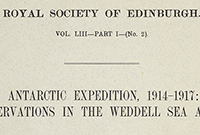 Cover of report by James Wordie
