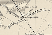 Antarctica route map