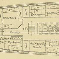 Detail from a plan for building the 'Endurance'