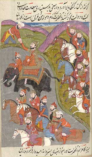 Illustration of Emperor akbar