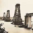 Forth Bridge under construction