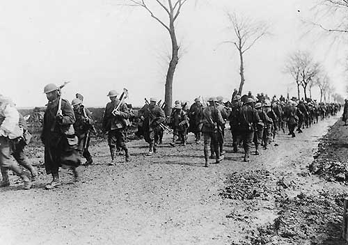 Soldiers on road