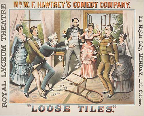 'Loose tiles' play poster