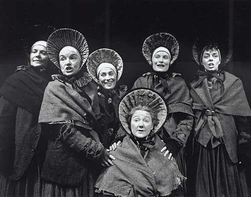 Stage cast of women