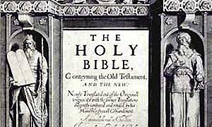 Bible title page