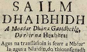 Gaelic page