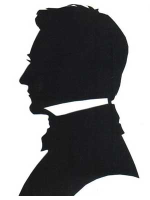Victorian man silhouette