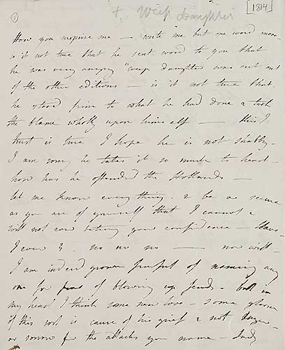 Handwritten letter