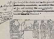 Printed page with handwriting