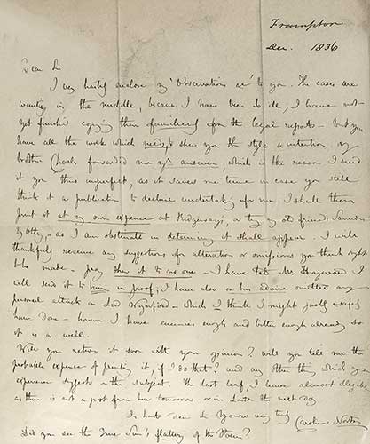 Handwritten letter