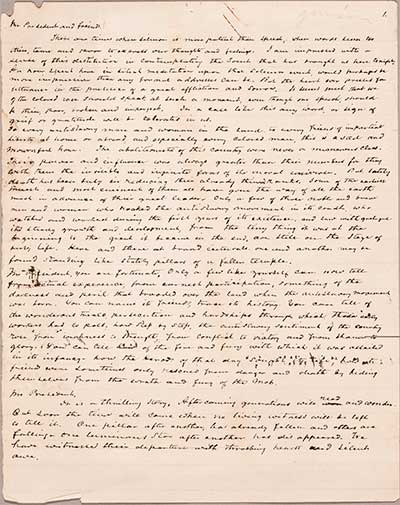 eulogy manuscript