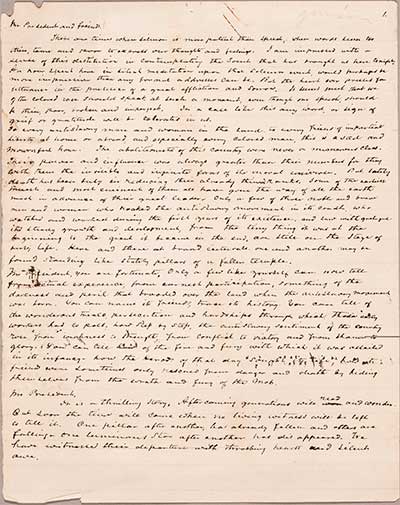 eulogy manuscript