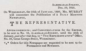 The Representative advert