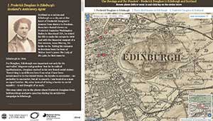 Map viewer screen showing old Edinburgh