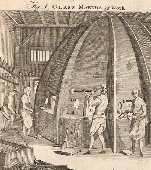 Glass-making engraving