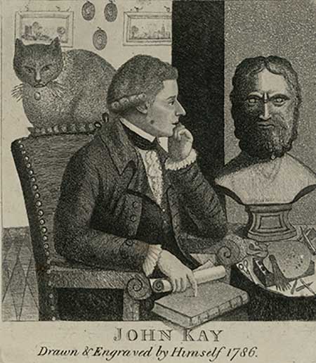 Engraving of John Kay