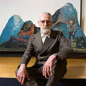 John Byrne and stage set