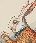 Tenniel's drawing of the White Rabbit