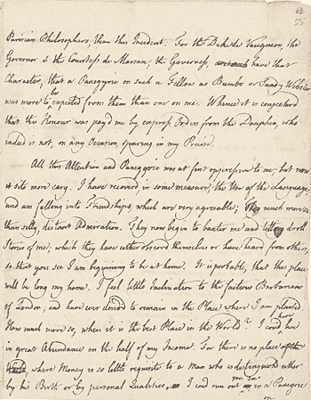 Page of handwritten letter
