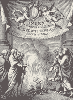 'Index librorum prohibitorum' engraving