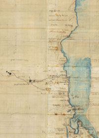 Map showing Lake Nyassa