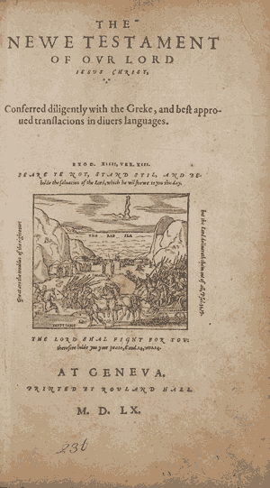 Geneva Bible New Testament title page