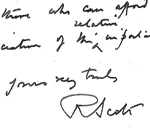 Handwriting from letter