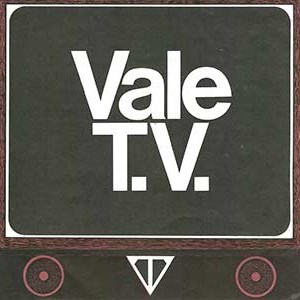 Graphic of a television set displaying the words Vale T.V