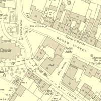 Street map detail at 1:1250