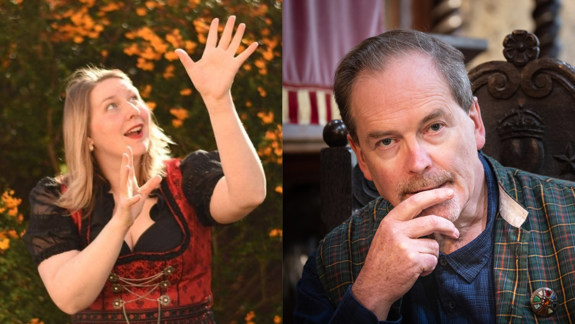 Two photos side by side of Franziska Droll and Donald Smith respectively.