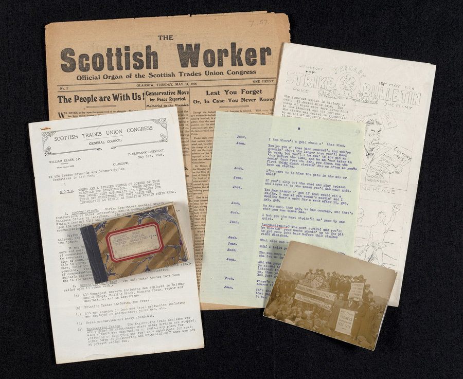 Ephemera about the Scottish General Strike.