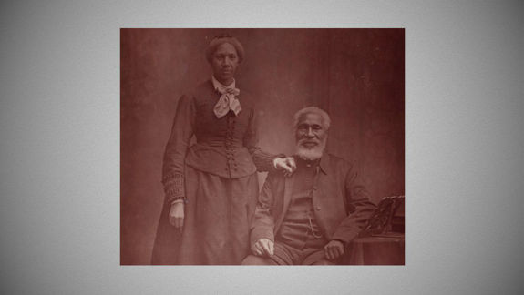 A photo of Josiah and Nancy Henson in Glasgow, 1877.
