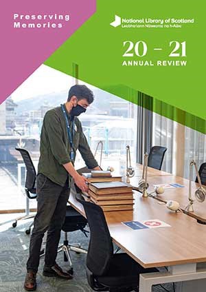 Cover of the National Library of Scotland 2020-2021 Annual Review