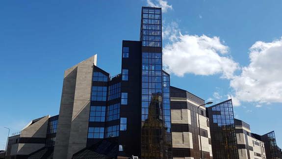 The exterior of the National Library of Scotland's Causewayside building