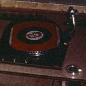 A record player.