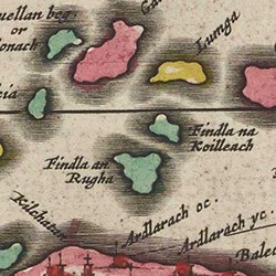 Map of Scottish islands