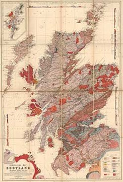 Old map of Scotland