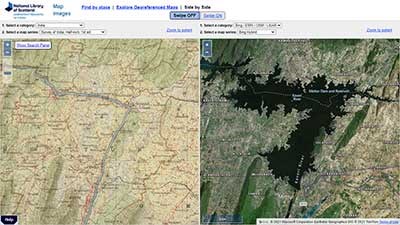 Comparison of maps of India over time