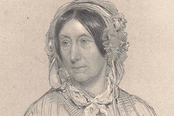 Drawing of Mary Somerville.