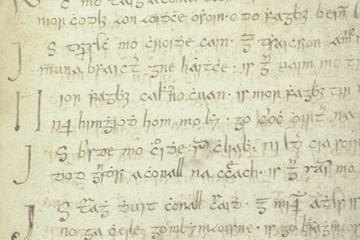 An old handwritten Gaelic manuscript