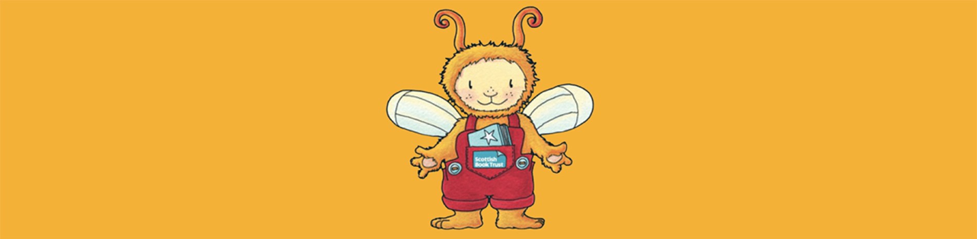The Bookbug logo on a yellow background.