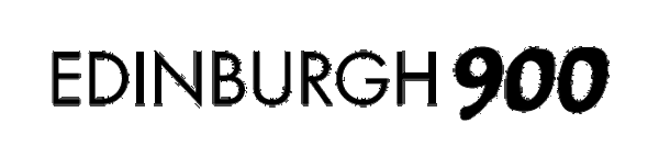 Text saying 'Edinburgh 900' over transparent background.